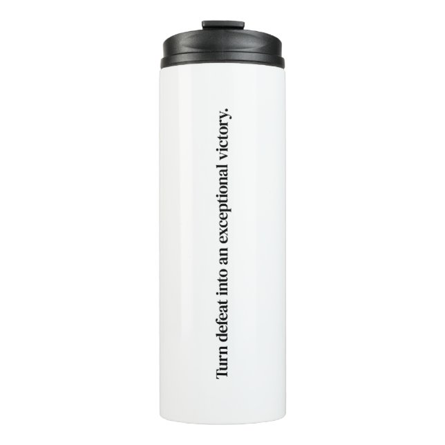 Außergewöhnlicher Sieg Thermal Tumbler Thermosbecher (Vorderseite)