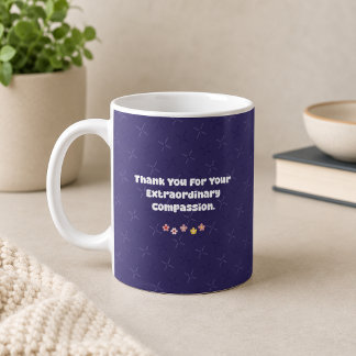 Außergewöhnliches Mitgefühl Danke - Pflegefamilie Kaffeetasse