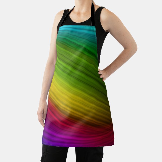 Außergewöhnliches Spektrum an Regenbogenfarben Schürze (InSitu)