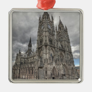 Außerhalb der Basilika in Quito, Ecuador Ornament Aus Metall