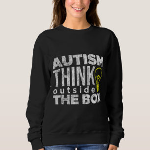 Außerhalb der Box Autistic Kids Autismus Awareness Sweatshirt