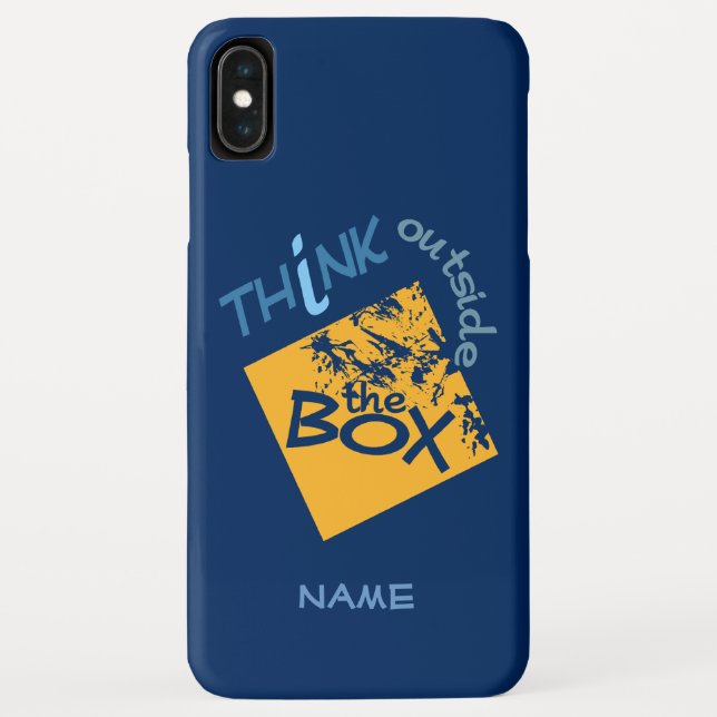 Außerhalb der Box individuelle Name Telefongehäuse Case-Mate iPhone Hülle (Rückseite)