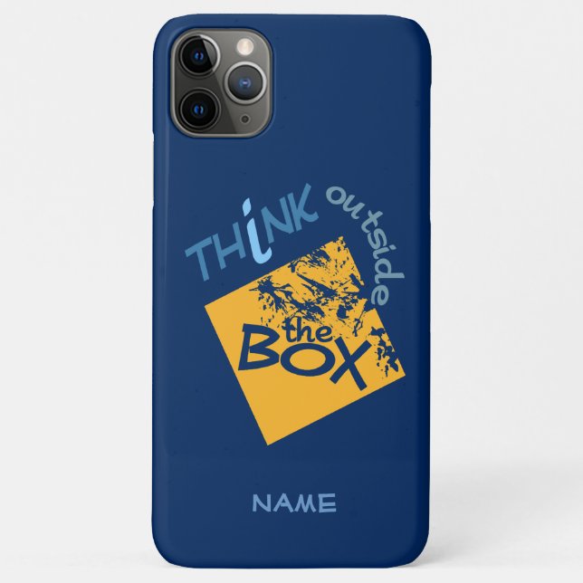 Außerhalb der Box individuelle Name Telefongehäuse Case-Mate iPhone Hülle (Rückseite)