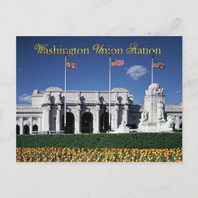 Außerhalb der Gewerkschaft Station, Washington, D. Postkarte (Vorderseite)
