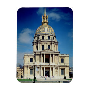 Außerhalb der Kirche, angefangen 1676 (Foto) Magnet