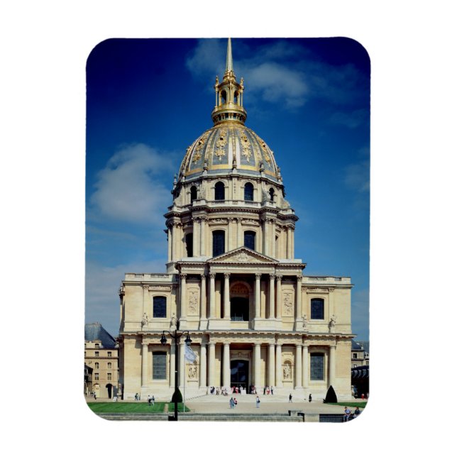 Außerhalb der Kirche, angefangen 1676 (Foto) Magnet (Vertikal)