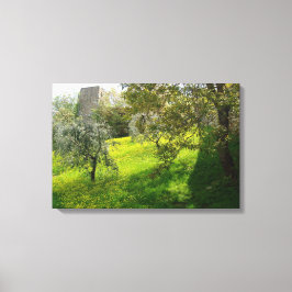 Außerhalb der Mauern von San Gimignano Leinwanddruck