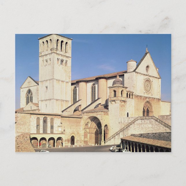 Außerhalb der Oberen und Unterkirche, 1228-53 Postkarte (Vorderseite)