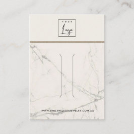 AUSSERHALB DER WEISSEN GRAUEN MARBLE TEXTURE-HAARE VISITENKARTE