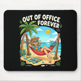 Außerhalb des Büros für immer Lustiger Ruhestand U Mousepad