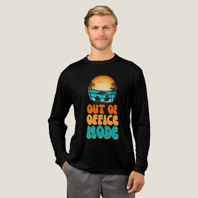 Außerhalb des Büros-Modus Tri-Blend Shirt (Volle Vorderseite)