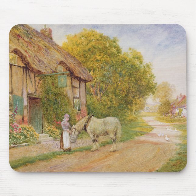 Außerhalb des Dorf-Gasthauses Mousepad (Vorne)