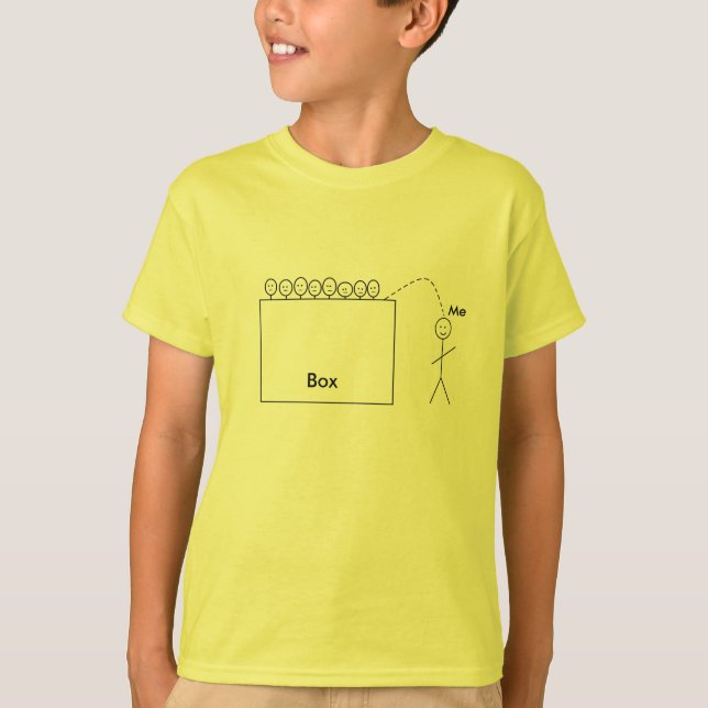 Außerhalb des Kastens (Kinder) T-Shirt (Vorderseite)