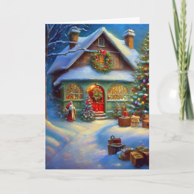 Außerhalb des Santa's Workshops Karte (Vorderseite)