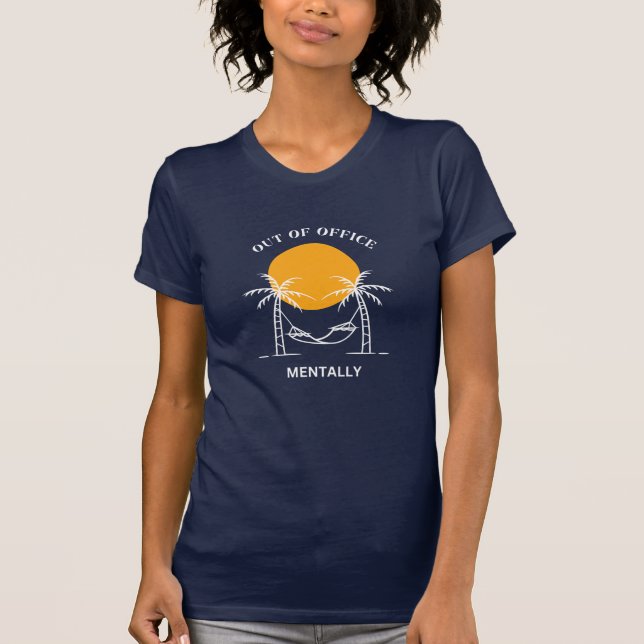 Außerhalb des T - Shirt, Palm Tree Beach T-Shirt (Vorderseite)