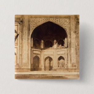 Außerhalb des Taj Mahals vermutlich illustriert i Button