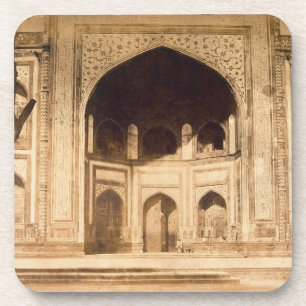Außerhalb des Taj Mahals vermutlich illustriert i Untersetzer