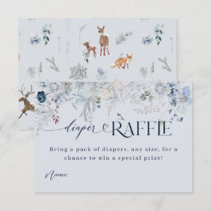 Außerhalb des Winters florale Hirschduschbücher Begleitkarte