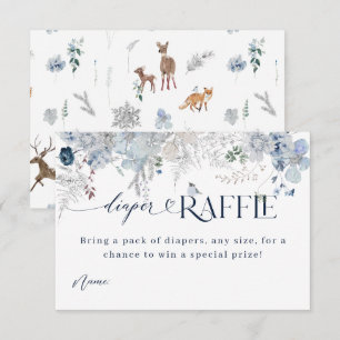 Außerhalb des Winters florale Hirschduschbücher Begleitkarte