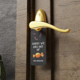 Außerhalb von Candy Halloween Dekorationsgefahr Türanhänger