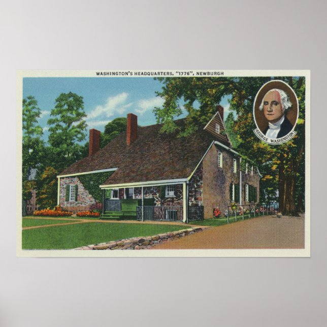 Außerhalb von George Washingtons Sitz Poster (Vorne)