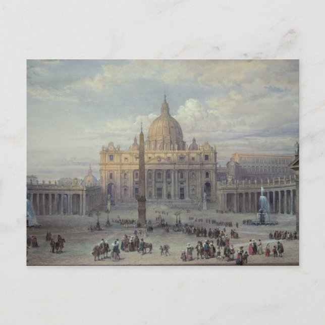 Außerhalb von St. Peter's Postkarte (Vorderseite)