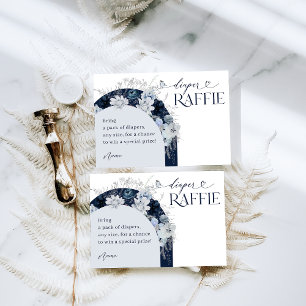 Außerhalb Winter florale Deer Dusche Baby Winzer W Begleitkarte