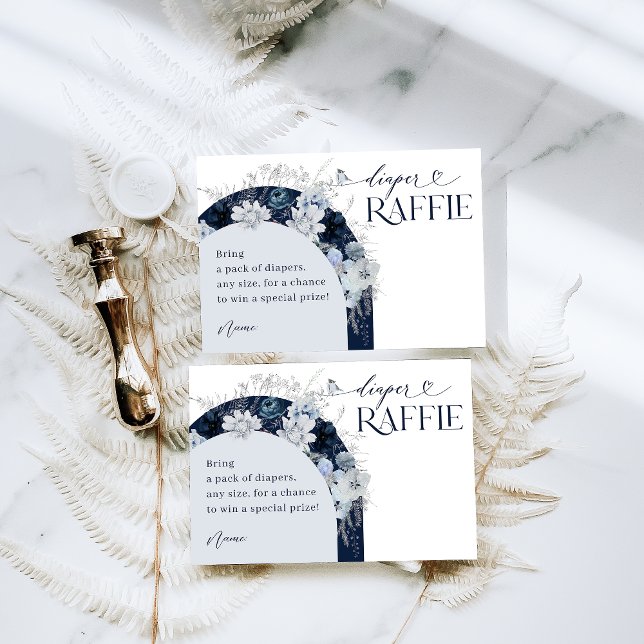 Außerhalb Winter florale Deer Dusche Baby Winzer W Begleitkarte (Von Creator hochgeladen)