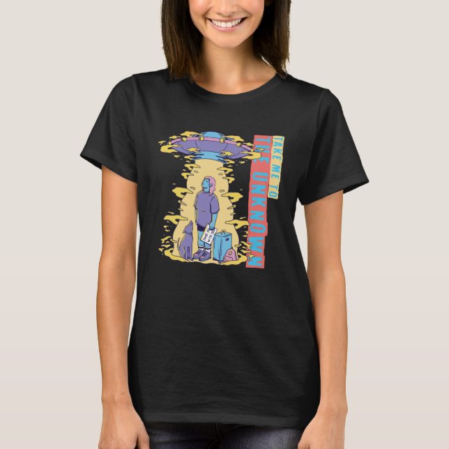 außerirdische Alien Science Fiction T-Shirt (Vorderseite)
