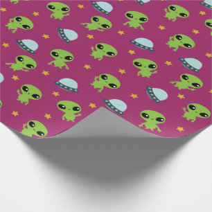 Außerirdische Geschenkpapier