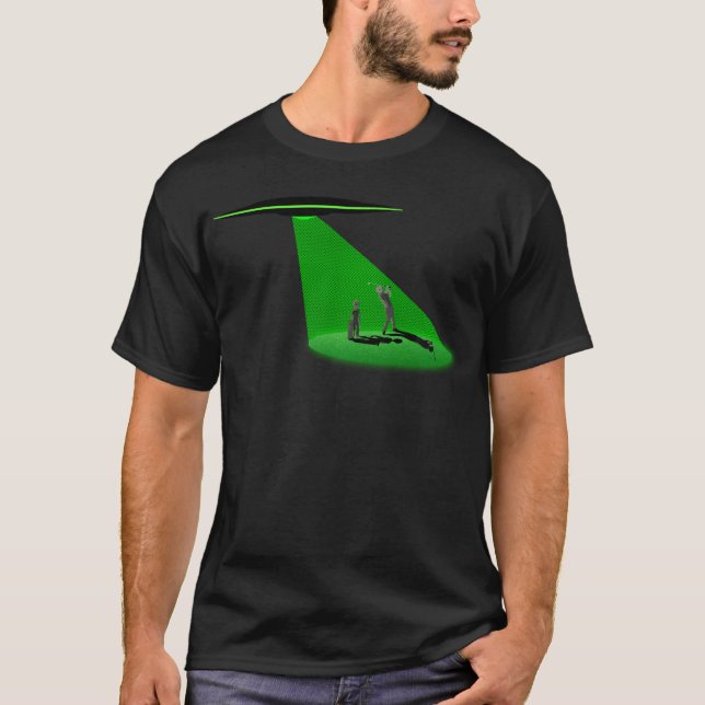 Außerirdische-Golf spielen T-Shirt (Vorderseite)