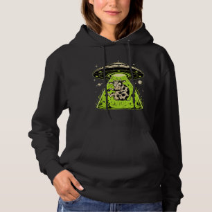 Außerirdische Kuh Entführung Weirdcore Surreal Hoodie