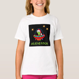 Außerirdische ROCKin in frohen Weihnachten! T-Shirt