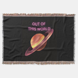 Außerirdische Saturn-Wurfdecke – Weltraum-Des Decke