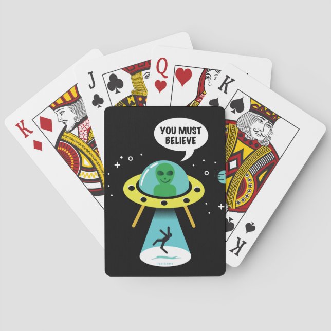 Außerirdische Spielkarten (Rückseite)