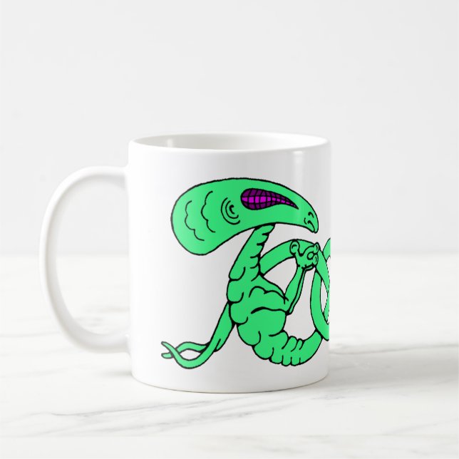 Außerirdischen (Außerirdischen und keltischer Knot Kaffeetasse (Links)