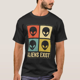 Außerirdischen bestehen aus lustigen Vintagen Retr T-Shirt