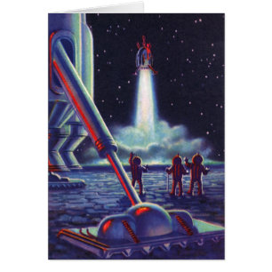 Außerirdischen der Vintagen Science Fiction spring