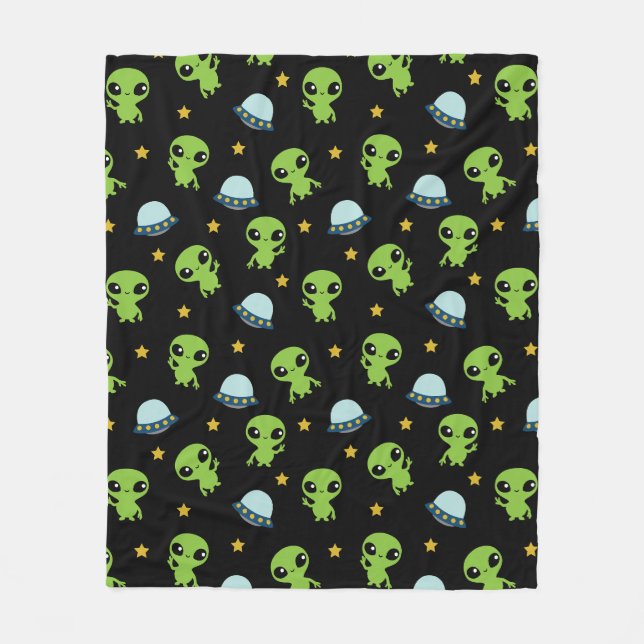 Außerirdischen Fleece Blanket (Vorderseite)