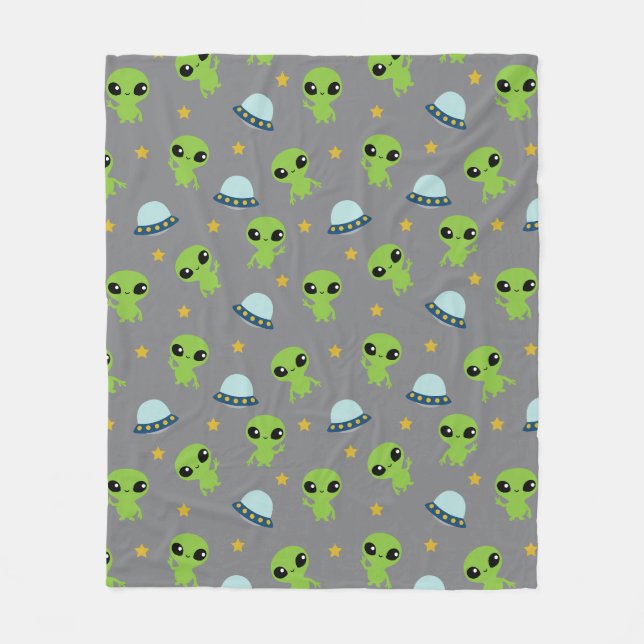 Außerirdischen Fleece Blanket (Vorderseite)