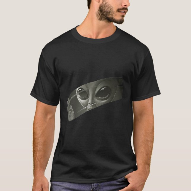 Außerirdischen Funny Graphic UFO Alien T-Shirt (Vorderseite)