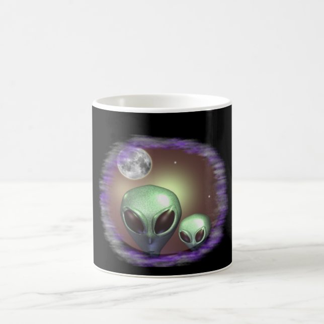 Außerirdischen grau kaffeetasse (Mittel)