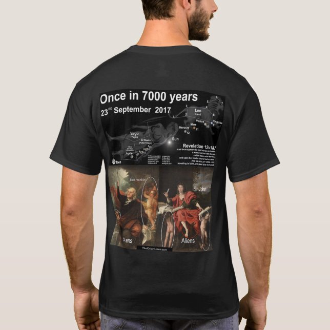 Außerirdischen helfen/Zeit Reisende T-Shirt (Rückseite)