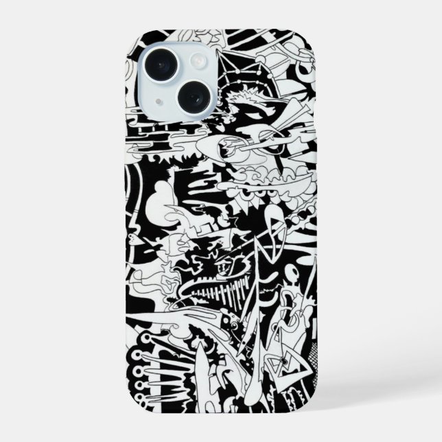 Außerirdischen iPhone 15 Hülle (Rückseite)