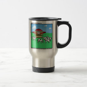 Außerirdischen Kühe Reisebecher
