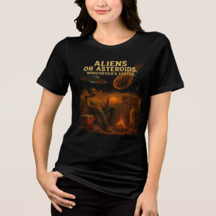 Außerirdischen oder Asteroide - je nachdem, was sc Tri-Blend Shirt