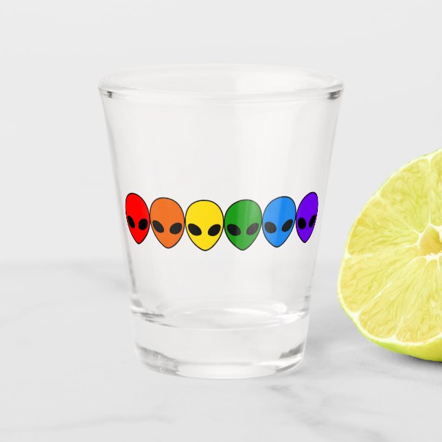 Außerirdischen Schnapsglas (Vorderseite)