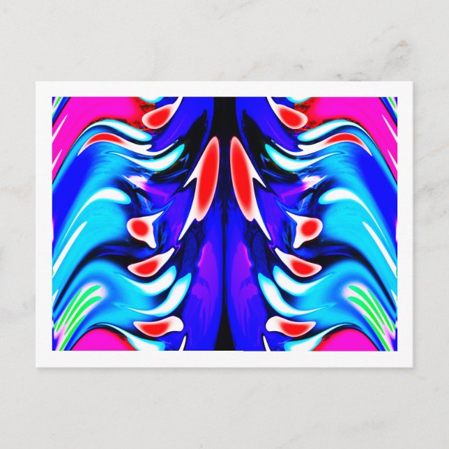 Außerirdischen treffen Kunsttreffen Postkarte (Vorderseite)