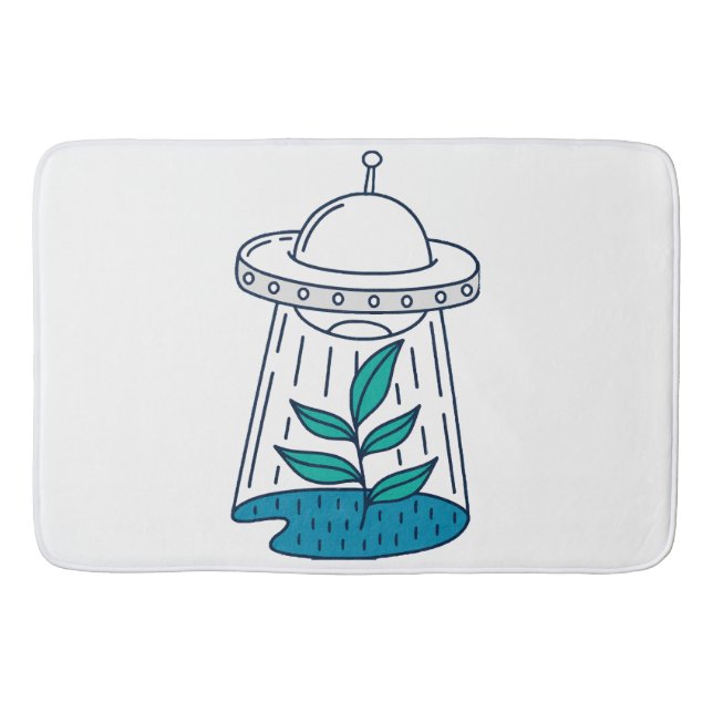 AUSSERIRDISCHEN UFO BADEMATTE (Vorderseite)