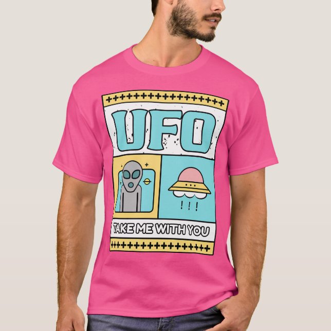 Außerirdischen Ufo Funny T-Shirt (Vorderseite)